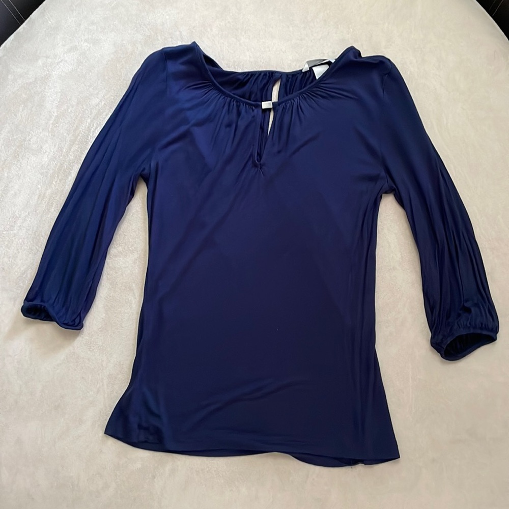 🌈3 for 30 or 5 for $45 !!!! H&M blue top 3/4 sleeve XS